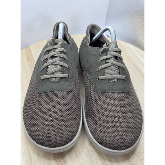 OluKai Nohea Moku Shoes Mens Sz 8.5 Green Brown Tan Slip On No Tie Laces Low Top - Picture 4 of 9